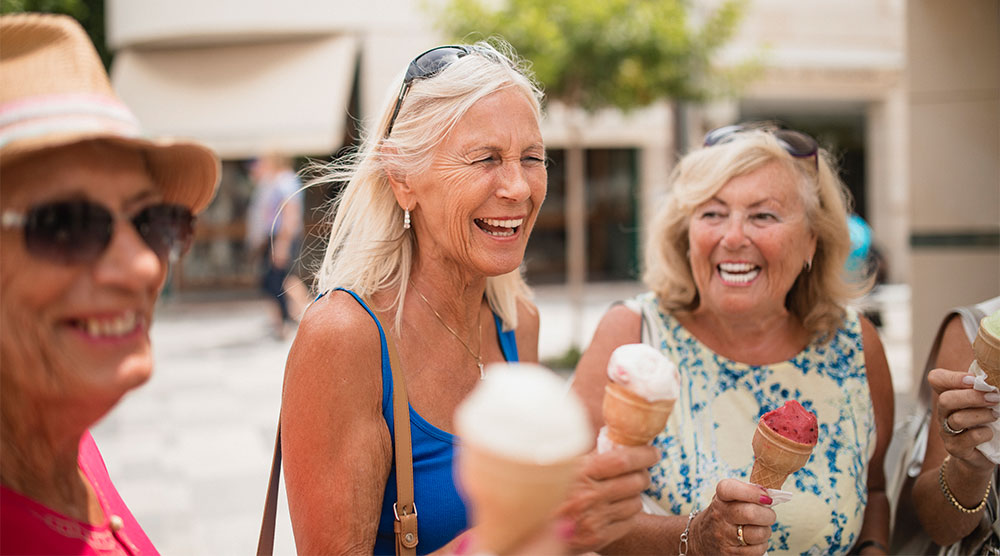 Ladies on holiday